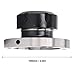Collet Chuck ER40 Collet Lathe Chuck Carbon Steel Compact Replacement 100mm Diameter for CNC Milling Machine