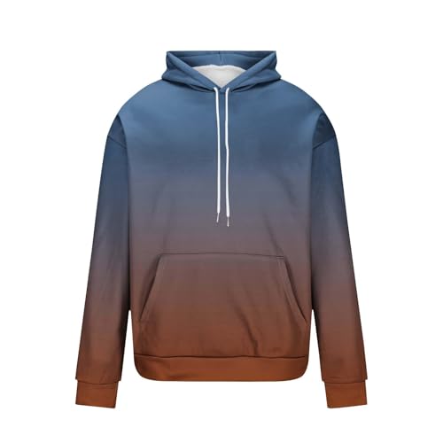 Hooded Sweatshirt for Men Lightweight Gradient Color Pullover Long Sleeve Winter Causal Hoodie Fall Outdoor Streetwear4
