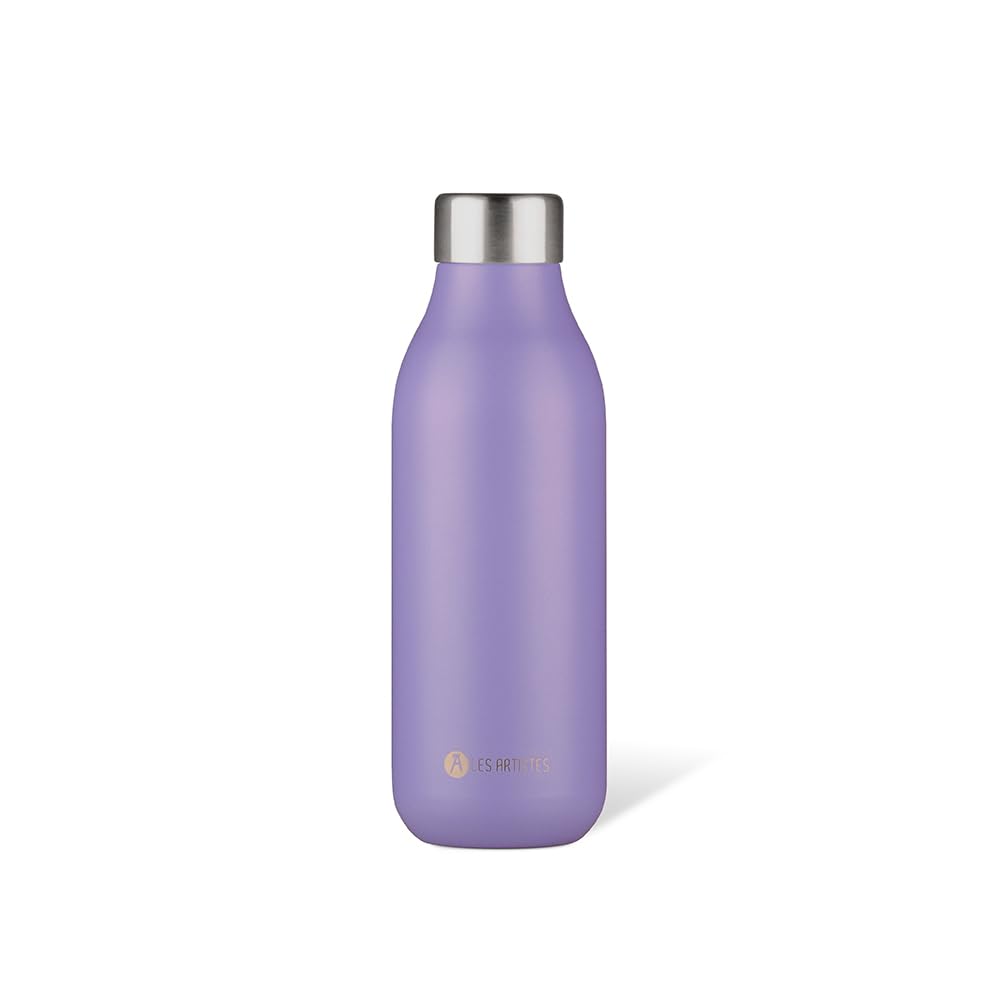 LES ARTISTES Paris A-6919 Bottle'Up 2.0, Thermosflasche, 500 ml, Thermosflasche, BPA-frei, wiederverwendbar, hält 12h warm und 24h kalt, leicht, Edelstahl, Twilight Design