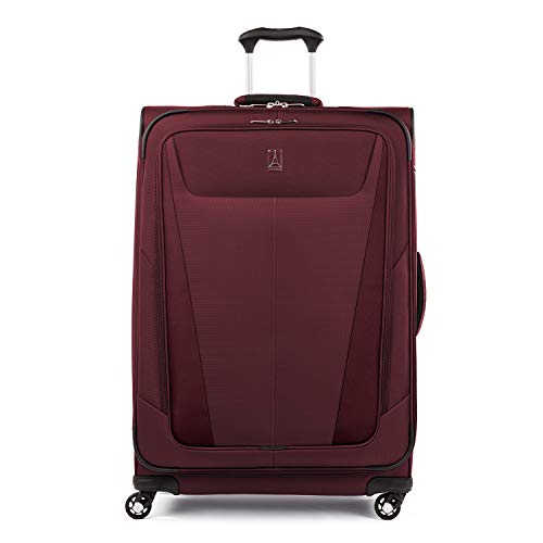 Travelpro Maxlite 5-Softside Expandable Spinner Wheel Luggage, Burgundy, Checked-Large 29-Inch