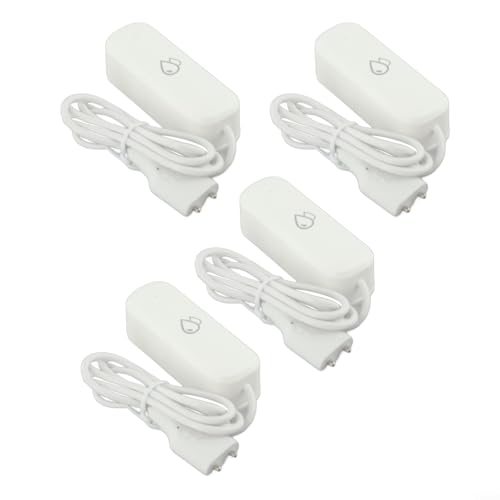 Oniissy Smart Wifi Connected Water Leak Alarm Device for Enhanced Safety in Your Home Environment with Real Time Alarms Defense Mode to Prevent Flood Risks and for ENSURE Peace of Mind(4pcs)