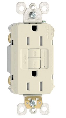 1597TRLACC4 Self Testing GFCI Receptacle44; 15A44; Light Almond