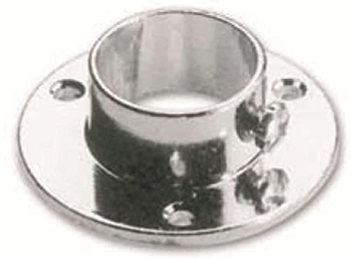 Support rond 25 mm chromé Cover