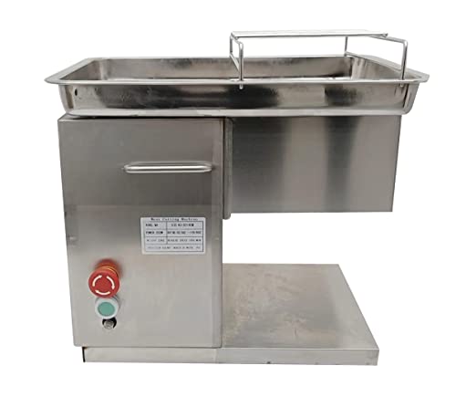 TECHTONGDA Meat Cutter Commercial Electric Slicer Shredded Diced for Steak Beef Pork Meat QX 10mm