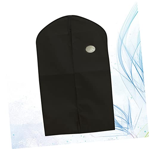 PRETYZOOM Thickened Suit Cover 2pcs Black Garment Bags 60x100cm Hanging Clothes Protector Easy to Clean2