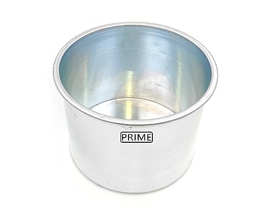 Image of Prime Bakers and Moulders Aluminium Cake Moulds Mini For Microwave Oven - (3, 4 Inch Diameter And 3 Inch Depth), Silver