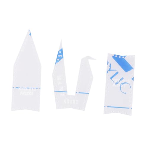 Anneome 3pezzi Template Acrilico per Taglio di Grullini di Carta Kit Stencil per Fai da Te Pelle con Design Precisamente Tagliato per Creazioni Artistiche e Decorazioni Pelle