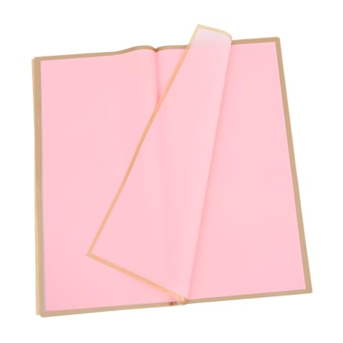 LIFKOME 20pcs Flower Wrapping Paper for Bouquets Elegant Matte Finish Floral Paper Wrap with Plain Border for present Wrapping and Flower Arrangements