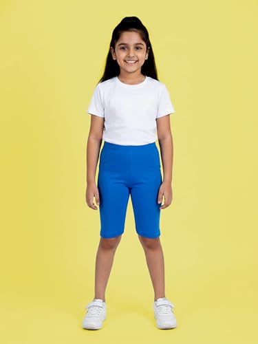 Image of KiddoPanti Girls Knee Length Cycling Shorts Pack of 2