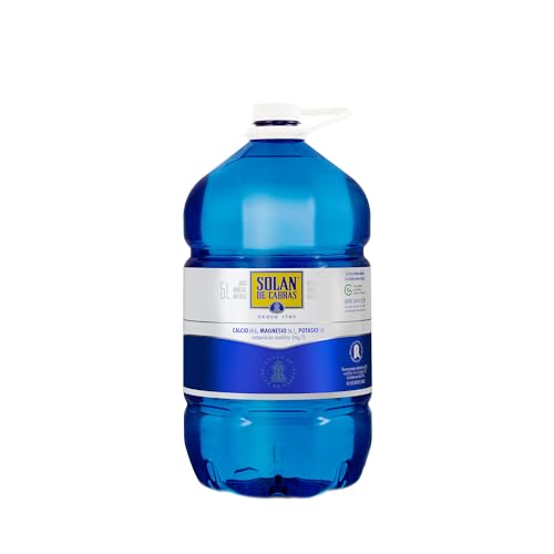 Solán de Cabras, Garrafa 5L, Agua Mineral Natural Sin Gas, Baja en Sodio
