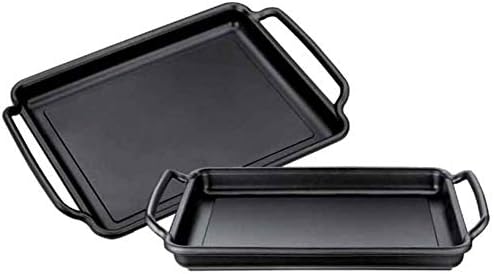 Monix Solid+ Cast Aluminium Non-Stick Flat Hot Plate, 40 cm, Black