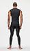 DEVOPS 3 Pack Men's Athletic Compression Shirts Sleeveless (Medium, Black/Black/Black)