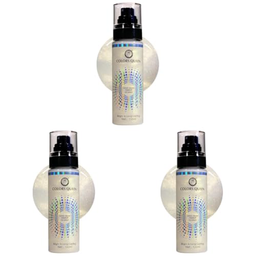 Image of Colors Queen Gold Glow Makeup Fixer Spray - 100 ml | Long Lasting Makeup Setting Spray for Face Makeup | Lightweight & Non Greasy Makeup fixer Spray after Makeup, Infused with Aloe Vera Extracts