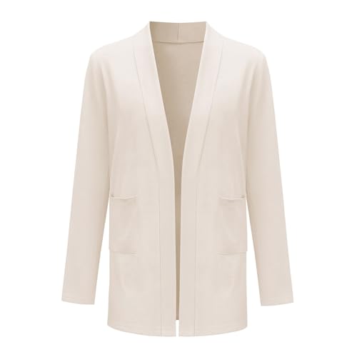 Girl's Open Front Cardigan Long Sleeve Sweaters Kids Solid Cute Casual Loose Outerwear Coats with Pockets4