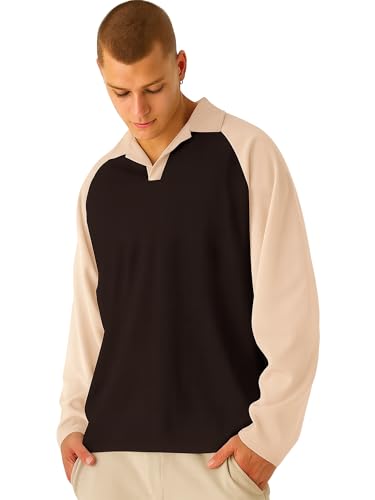 Image of Jump Cuts || Mens || Colorblock || Polo Neck || Raglan Full Sleeve || LoopKnit || Sweatshirt