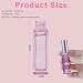 LOPHE Atomiser Refillable, Mini Perfume Refill Bottles, Empty Clear Glass Spray Bottles, Portable With Fine Mist for Daily Business Trips, 10 ml 6 Pcs Mixed Colors
