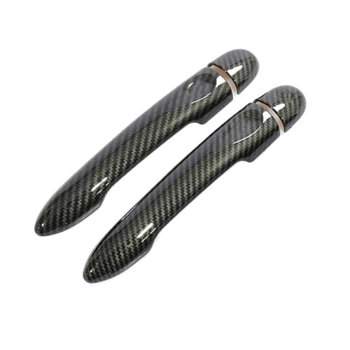 for Renault for Clio Iv for Clio 4 for Lutecia 2012-2019 Glossy Black Carbon Fiber Car Door Handle Cover Styling Accessories 2013-2015