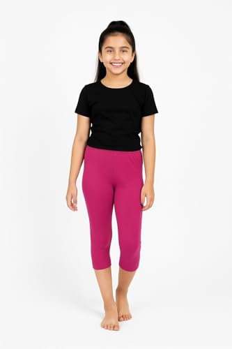 Image of CHARM N CHERISH Girls Cotton 3 /4th Leggings Pack of 1