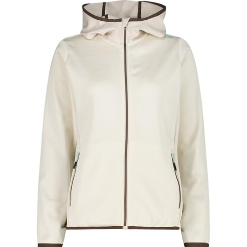 Veste hoodie CMP Femme vaniglia mel XXL veste mi-saison douce anti-courants d'air