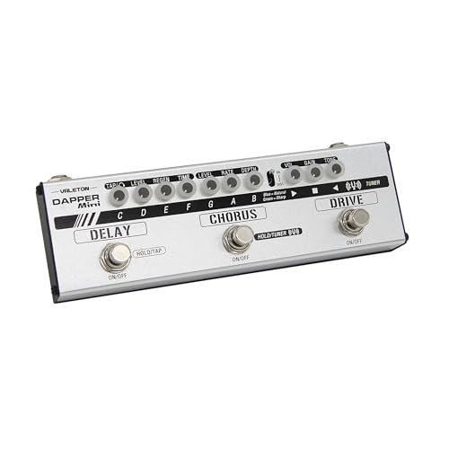 Valeton Dapper Mini Pédalier Multi Effet Guitare Électrique Compact