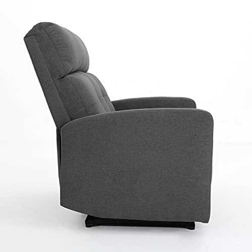 Christopher Knight Home Halima Fabric 2-Seater Recliner, Charcoal #TOP5