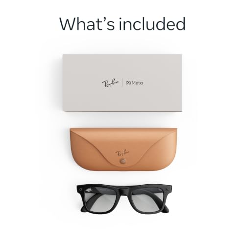 Image of Meta Ray-Ban (Gen 3) Wayfarer, Matte Black, Clear Lenses, AI Glasses with Camera for Men, Women