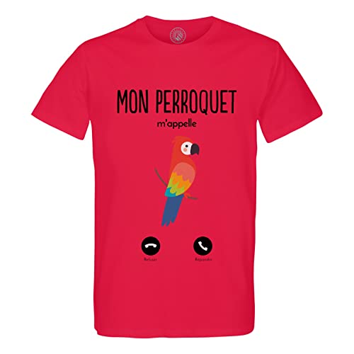 T-Shirt Homme Col Rond Coton Bio idéal pour les vacances et les passionnés d'oiseaux