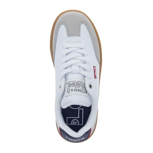 Levi's Zane Sneaker, White/Cement/Navy, 13 US Unisex Little Kid2