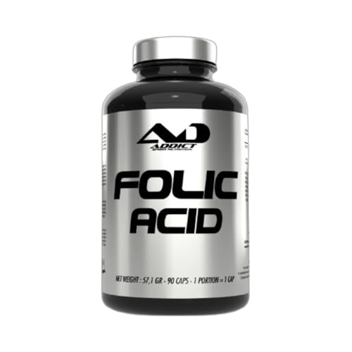 Addict Sport Nutrition - ácido Fólico (90cápsulas) - Vitaminas B - Cápsula de vitamina B9