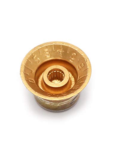 Metallor Electric Guitar Top Hat Knobs Speed Control Knobs 2 Volume 2 Tone Compatible With Les Paul Lp Electric Guitar Parts Replacement (Gold) #TOP7
