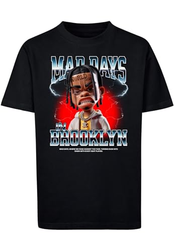 Mister Tee Mad Days in Brooklyn Tee en coton noir coupe standard homme