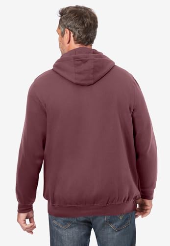 Image of KingSize Men's Big & Tall Fleece Zip-front Hoodie Jacket