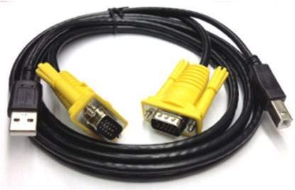 MaK WOrLD® USB KVM Switch Cable 1.5M - 15 Pin VGA Male to Male + USB A to B Cable Cord - 2 Cables (B08P7W2S9Z) Amazon Price History, Amazon Price Tracker