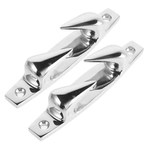 ibasenice Taquets de *2Pcs Accessoires de Bateau Corde de Fixation 316 Conception Solide pour Bateaux et Yachts Installation Facile Utilisation Marine