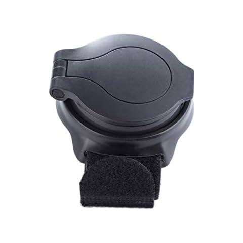 Bestice Wide Angle Cycling Bicycle Bike Rear View Mirror Wrist Guards Wristbands Back Mirror Black Cover