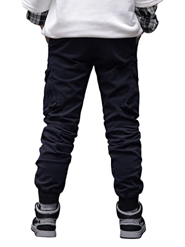 CAMLAKEE Pantaloni Jogger Bambino con Elastico in