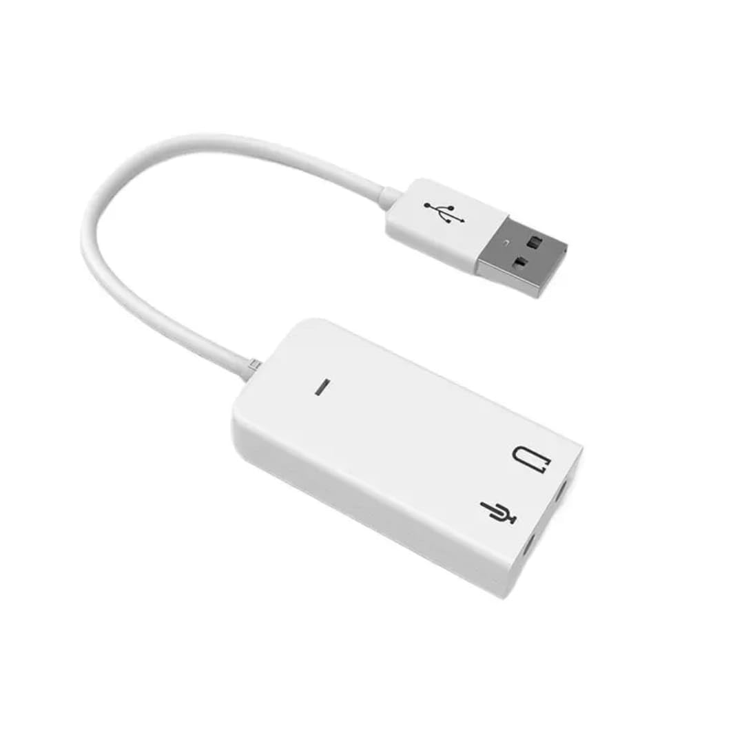 FORIDA USB Sound 7.1 – External USB 3.0 Sound Card with Aluminum Alloy Shell | Stereo Output & Mic Input | Compatible with Windows, Mac OS, Linux – Plug & Play