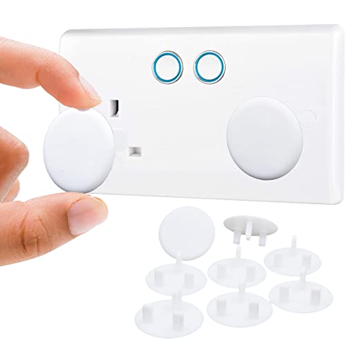 10 Pack Plug Socket Covers UK, Child Baby Plug Socket Covers for Sockets UK (White)