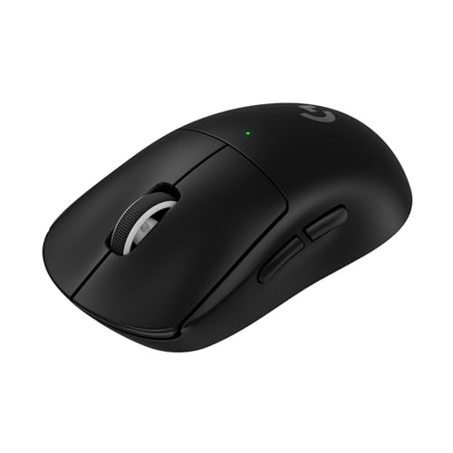 Image of Logitech G PRO X Superlight 2 Lightspeed Wireless Gaming Mouse, Lightweight, LIGHTFORCE Hybrid Switch, Hero 2 Sensor, 32.00DPI, 5 Programmable Buttons, USB-C Charging, PC & Mac - Black