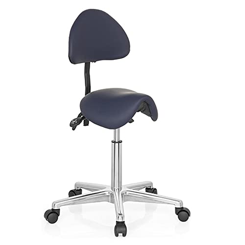 Hjh Office 608910 Taburete De Trabajo Top Work 20 Azul, Taburete De Silla De Montar, Respaldo Con Ajuste De Altura Hjh Office 608910 Taburete De Trabajo Top Work 20 Azul, Taburete De Silla De Montar, Respaldo Con Ajuste De Altura