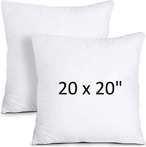 Roy Textile Hollowfibre Filled Cushion Inserts - Decorative Square Cushion Pad for Sofa, Chair, Bed (1, 50 x 50cm / 20 x 20 inch)