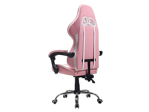 CADEIRA GAMER HAVIT - GC933 ULTIMATE - ROSA E BRANCA (PINK)