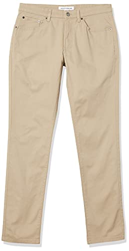 Amazon Essentials Men's Standard Slim-Fit 5-Pocket Stretch Twill Pant, Khaki 34W x 30L