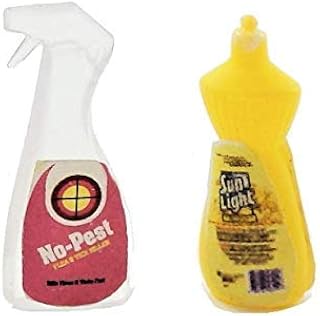 Melody Jane Dolls Houses Dollhouse Washing Up Liquid & Spray Modern Kitchen Cleaning Accessory 1:12