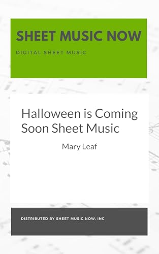 Halloween is Coming Soon Sheet Music (English Edition)