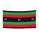 Libysche Flagge, Weihnachtsgeschenke, Banner, hängende Dekoration für Ihn, Weihnachten, Halloween, Party, Hofschild