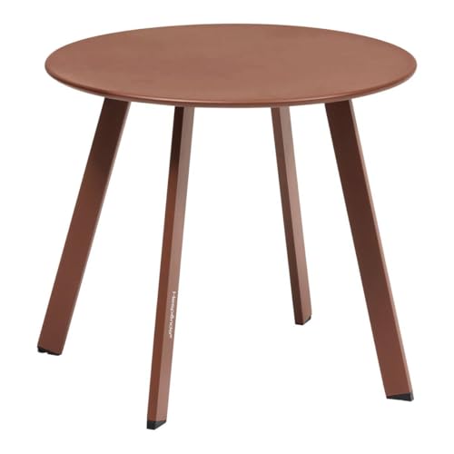 Hespéride - Table d'Appoint Saona Terracotta, Acier Anti-Rouille, Résistant UV, D 50 x H 45 cm -...