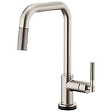 Brizo 64053LF-SS Litze Smarttouch Pull-Down Faucet with Square Spout and Knurled Handle In Stainless...