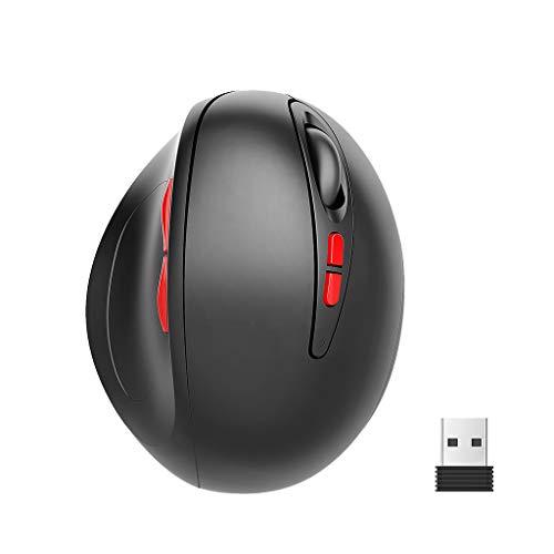 Silent Plus Wireless Mouse  UMei Enjoy Same Click Feel with 90% Less Click Noise,4 Buttons Ergonomic Mouse for Computers and Laptops, USB Unifying