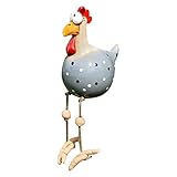 ☀【KOMBINATION UND KOMBINATION】 Diese dekorativen Hühnerfiguren sind in 5 Farben erhältlich. Sie können je nach Bedarf verschiedene Farben und Kombinationen wählen. Kombinieren Sie mit Hühnerdekorationen für den Außenbereich, um den dekorativen Effekt zu verstärken. Die auffälligen und schönen Farben dieses dekorativen Huhns sorgen in Kombination mit dem seltsamen Design für eine entspannende und lustige Atmosphäre in Ihrem Garten.